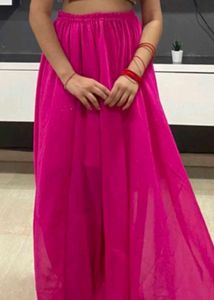 Vibrant Pink Ethnic Skirt