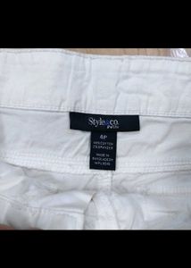 Casual White Shorts