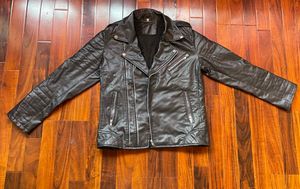 Men's Faux Leather Biker Jacket