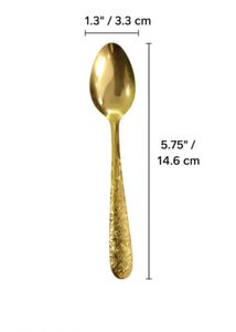 Vintage Gold-Tone Spoon Set (11 Pieces)