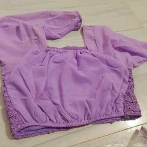 Desh premium quality lavender top for you 💖