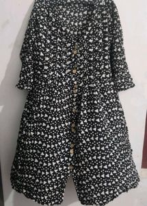 Bohemian Print Kurta with Wooden Buttons