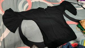 Black Graphic Top