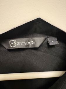 Classic Black Short Sleeve Collared Blouse