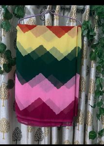 chevron Colorful Saree