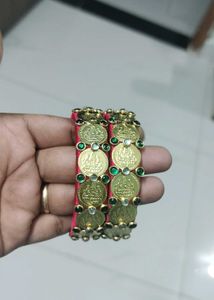 Elegant Coin Bangles with Stones🤩