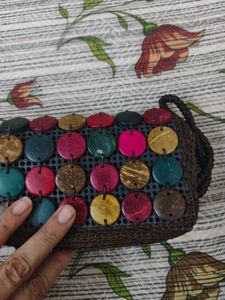 Boho Beaded Clutch Bag