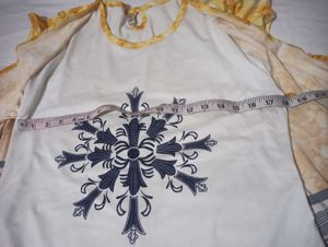 Stylish Yellow &amp; Blue Printed Kurta