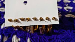 Gold Earring Set