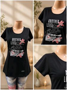 Stylish Black Graphic Print T-Shirt