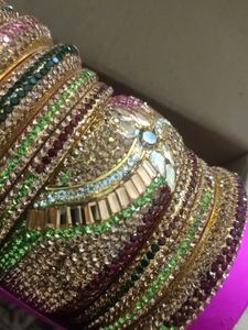 Sparkling Indian Bangles Set
