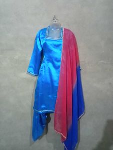 Blue Salwar Suit with Dupatta