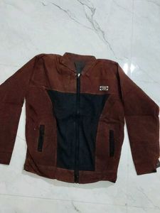 Men's Brown &amp; Black Corduroy Jacket