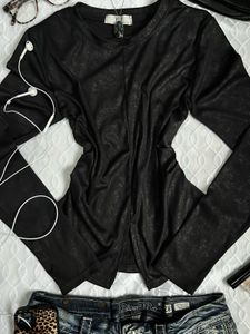 Gothic Waist Scrunched Top 🐈‍⬛