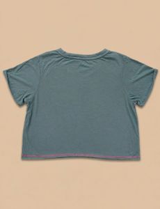 Comfy Teal T-Shirt with Pink Accent