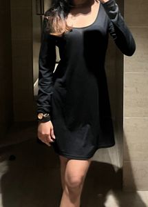 Classic Black Long Sleeve Dress
