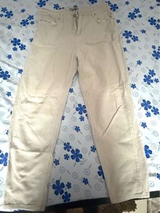 Cream Corduroy Pants