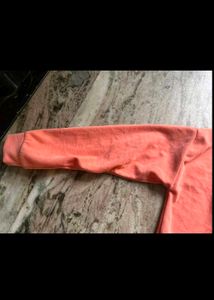 Coral Half Zip Sweatshirt