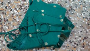Elegant Green Silk Blouse