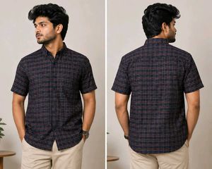 Men's Plaid Short Sleeve Shirt