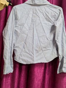 Blue And White Stripped Shirt