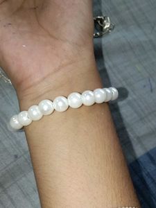 Pearl Bracelet, Foot Anklet &amp; Oxidized earrings