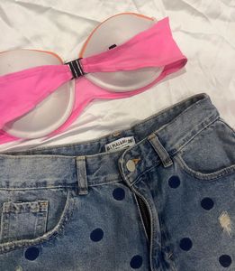 Victoria's Secret Bikini Top Push Up Padded Pink