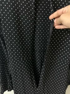 ZARA Black Polka Dot Flared Dress