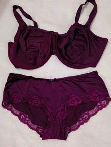 Burgundy humkemoller lingerie set