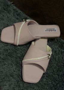 Stylish Pink Slip-On Sandals with Embellishments