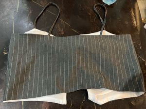 Pinstripe Crop Top