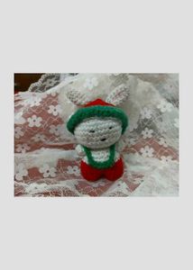 Cute Crochet Bunny Keychain