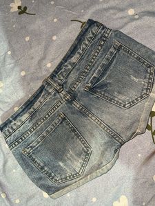 Distressed Denim Shorts