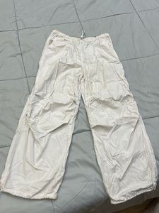 H&M White Parachute Pants