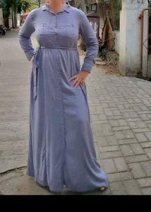Elegant Blue Maxi/gown/Abaya