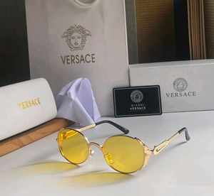 Versace Round Yellow Lens Sunglasses FOR UNISEX