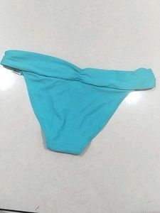 Turquoise Bikini Bottoms with Buckle Detail