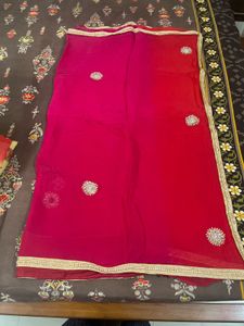 rose pink saree