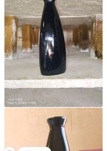 Elegant Black Ceramic Vase
