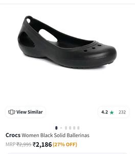🔥Sale🔥Original Crocs Black Ballerinas