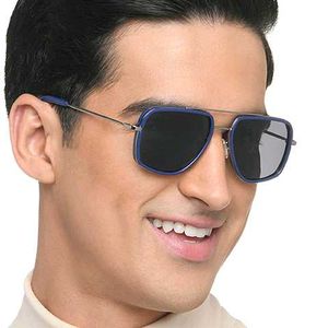 Blue Aviator Sunglasses