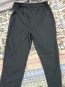 Classic Black Belted Pants
