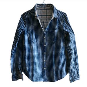 Blue Checked Reversible Shirt