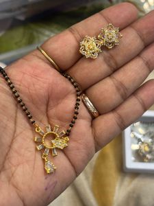 Beautiful Mangalsutra & Earring Set