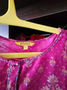 GLOBAL Desi Pink Kurta Good Condition