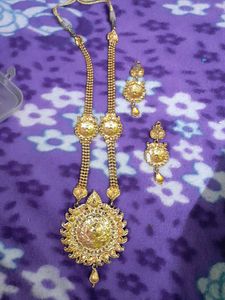 Elegant Party Accessories Long Neclace With Earrin
