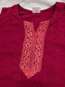 sleeveless ethnic top with embroidery