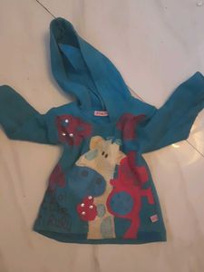 infant/baby graphic vintage ziama sky blue hoodie