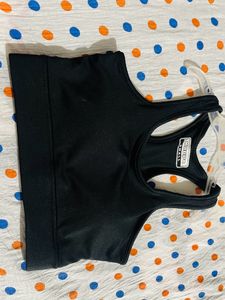 Women Black Kappa Padded Sando