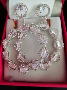 Sparkling Crystal Hoop Earrings